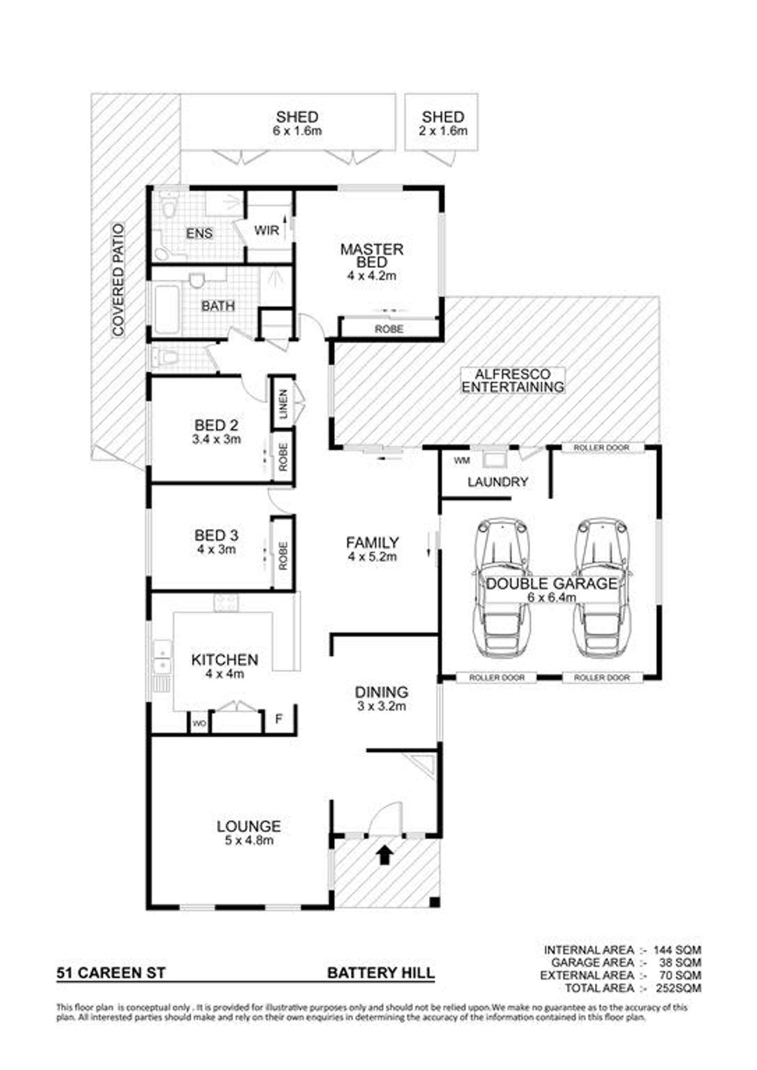 Floorplan of Homely house listing, 51 Careen Street, Battery Hill QLD 4551