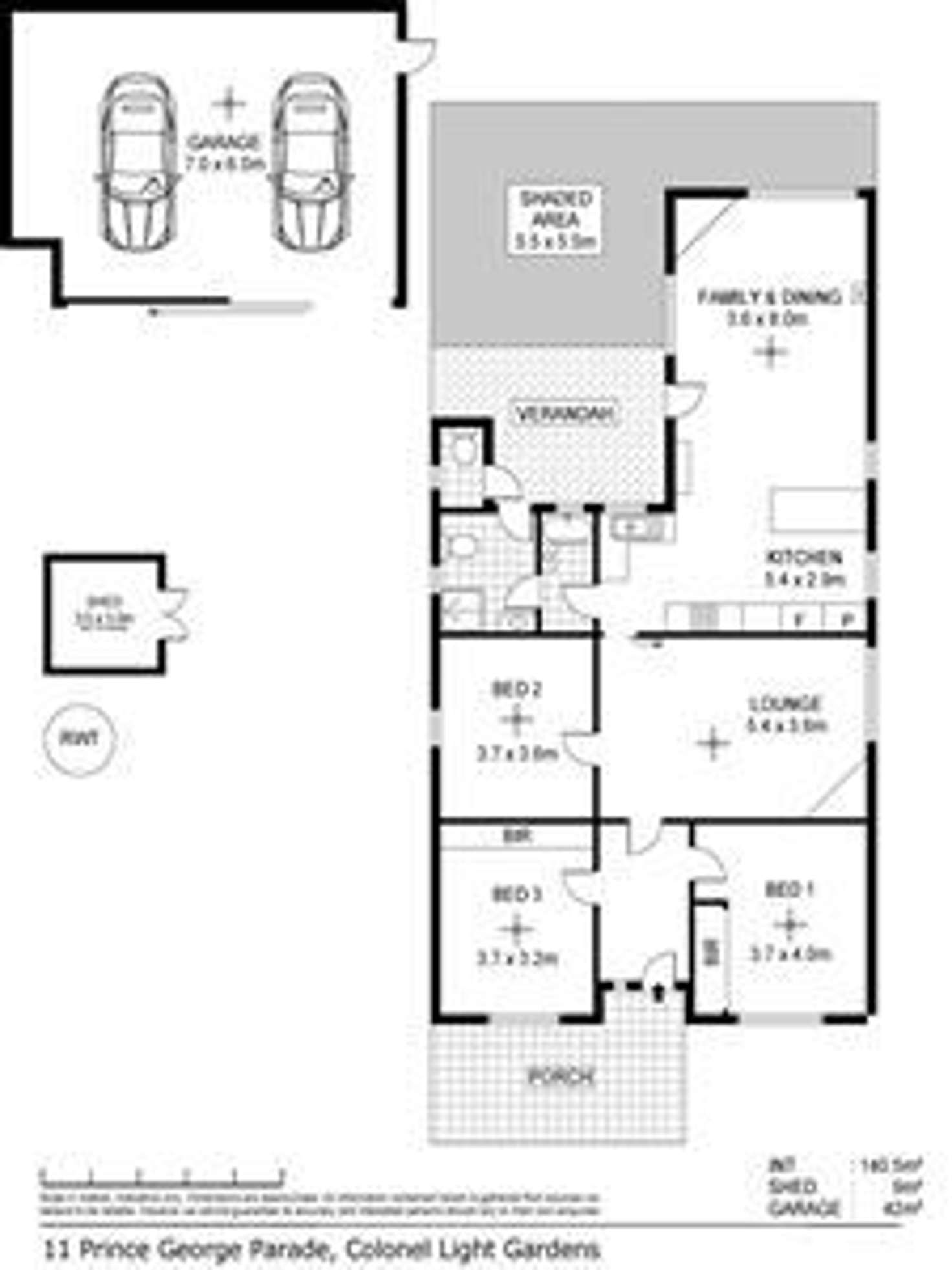 Floorplan of Homely house listing, 11 Prince George Parade, Colonel Light Gardens SA 5041