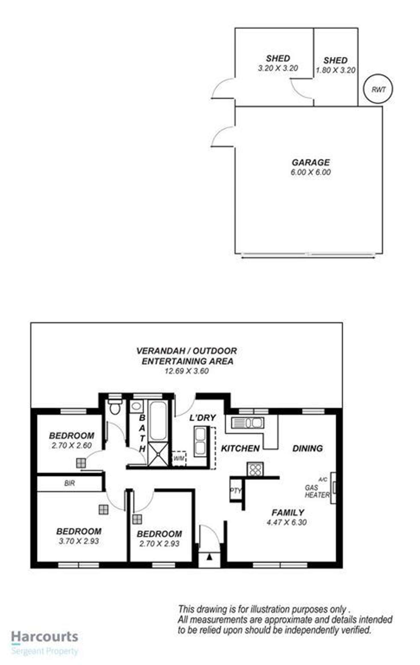 Floorplan of Homely house listing, 55 Vincent Road, Paralowie SA 5108