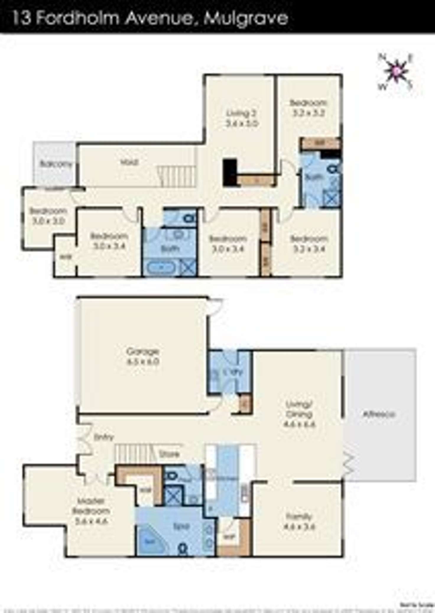 Floorplan of Homely house listing, 13 Fordholm Avenue, Mulgrave VIC 3170