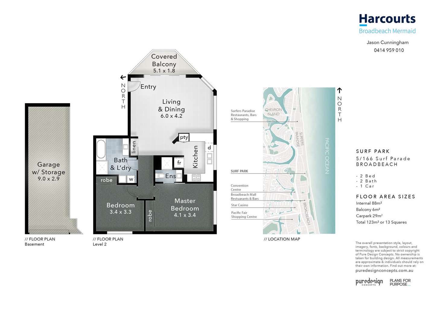 Floorplan of Homely unit listing, 5/166 Surf Parade, Broadbeach QLD 4218