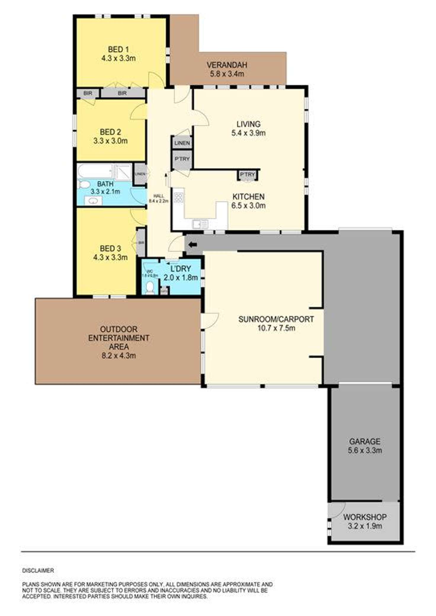Floorplan of Homely house listing, 8 Philip Avenue, Ballarat North VIC 3350