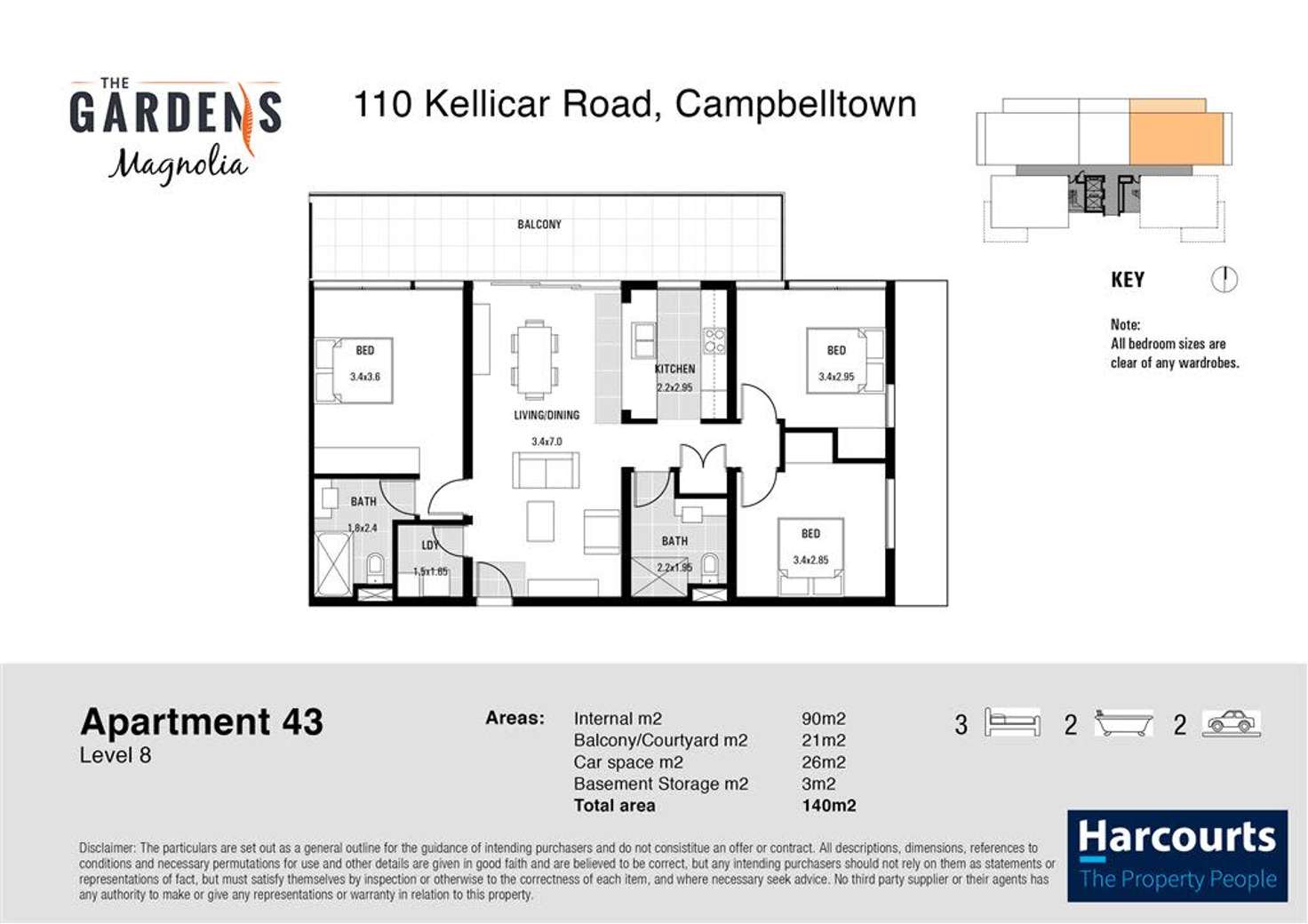 Floorplan of Homely unit listing, 43/110 Kellicar Road, Campbelltown NSW 2560