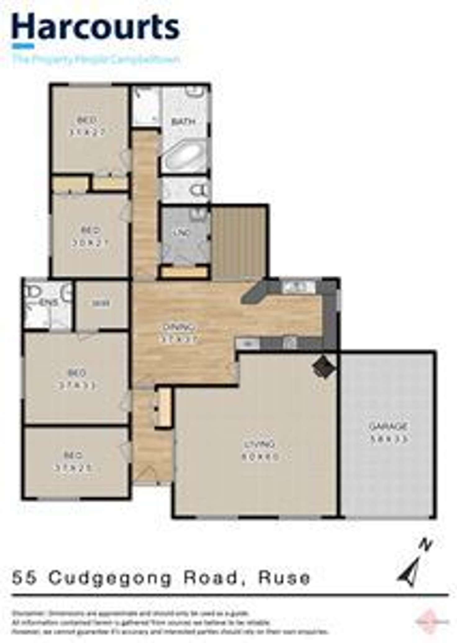 Floorplan of Homely house listing, 55 Cudgegong Road, Ruse NSW 2560