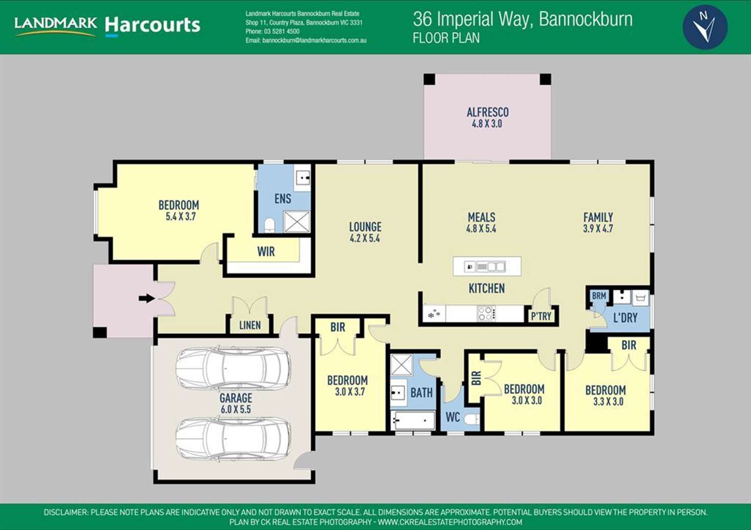 Floorplan of Homely house listing, 36 Imperial Way, Bannockburn VIC 3331