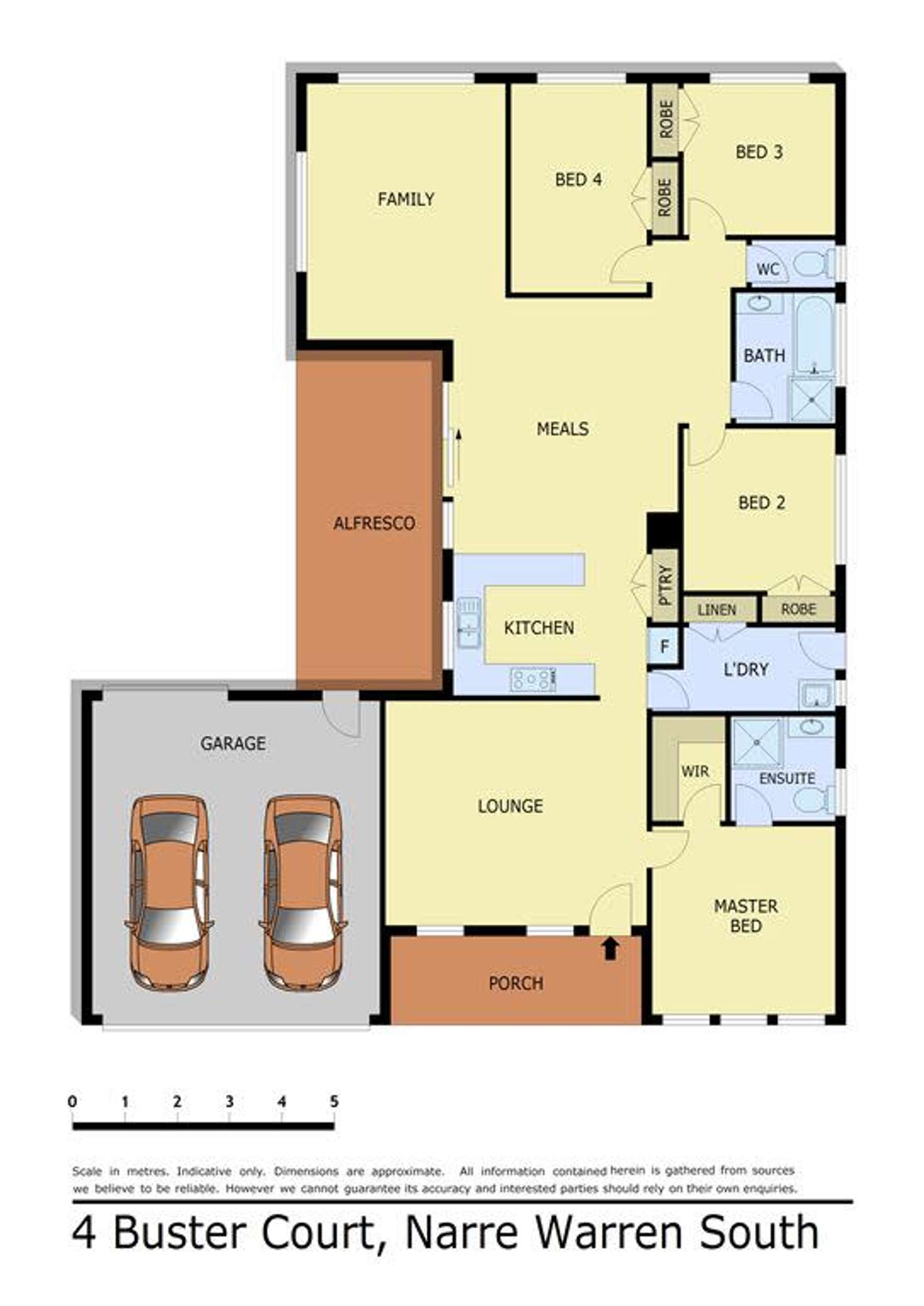 Floorplan of Homely house listing, 4 Buster Court, Narre Warren South VIC 3805