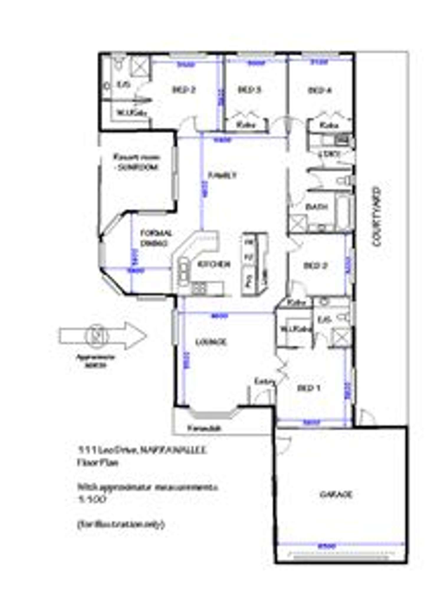 Floorplan of Homely house listing, 111 Leo Drive, Narrawallee NSW 2539