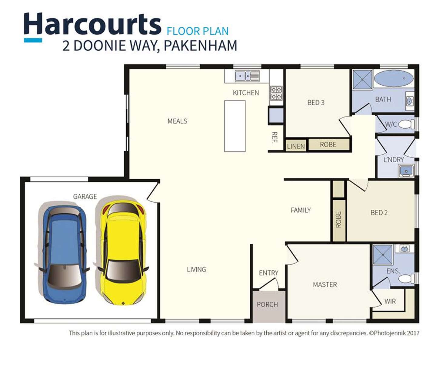 Floorplan of Homely house listing, 2 Doonie Way, Pakenham VIC 3810