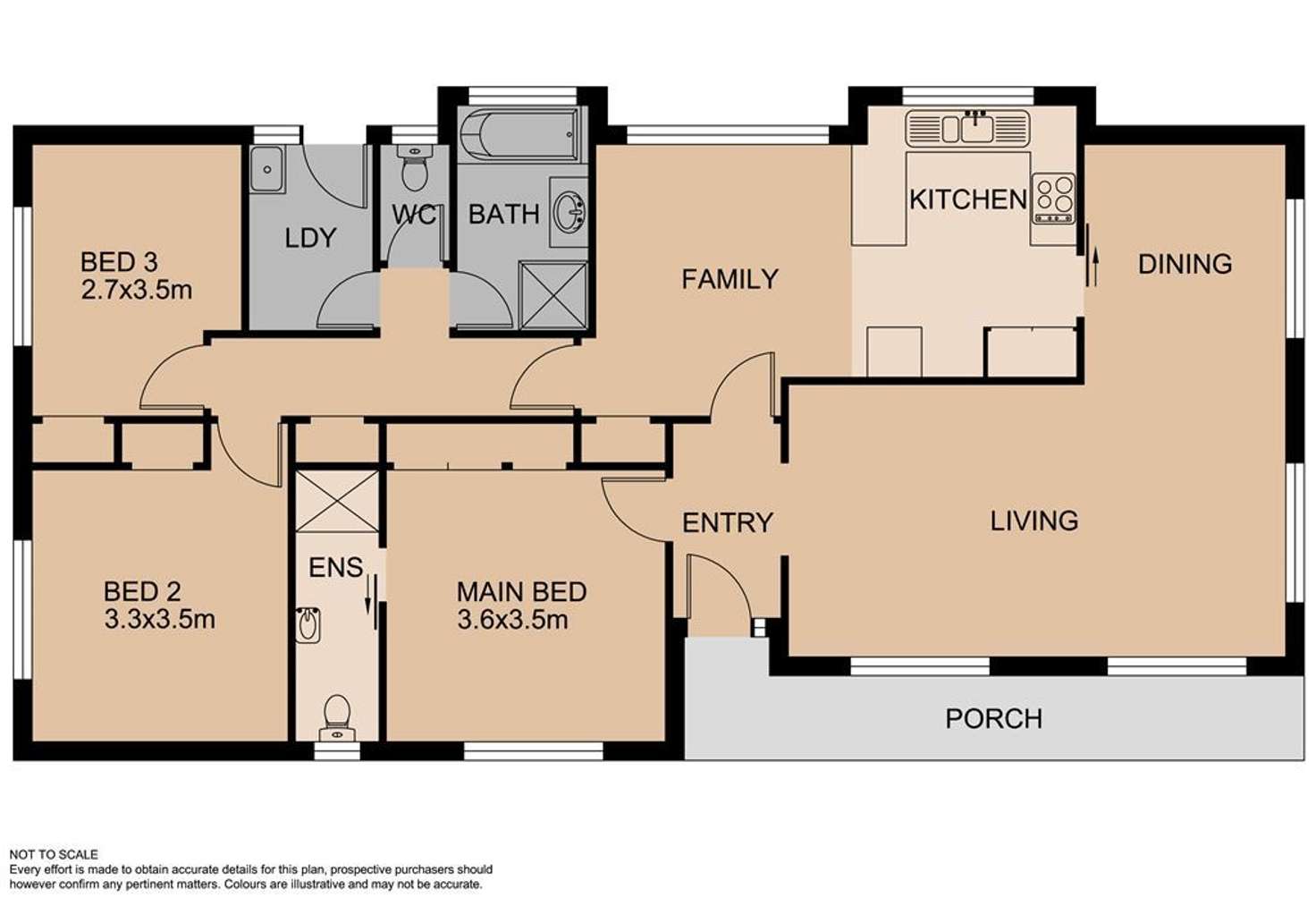 Floorplan of Homely house listing, 57 Ferndale Drive, Frankston VIC 3199