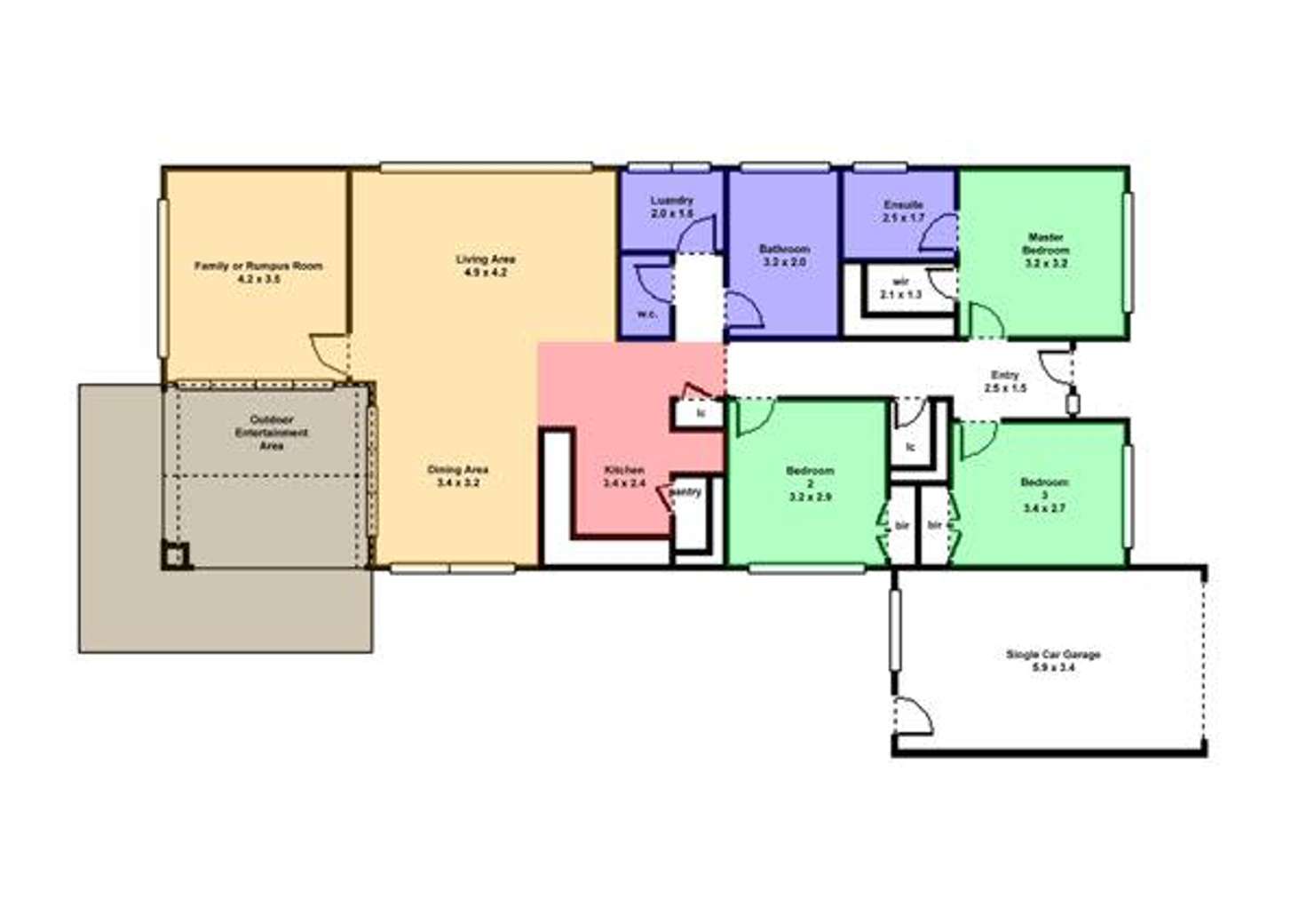 Floorplan of Homely house listing, 18 Menhennet Drive, Delacombe VIC 3356
