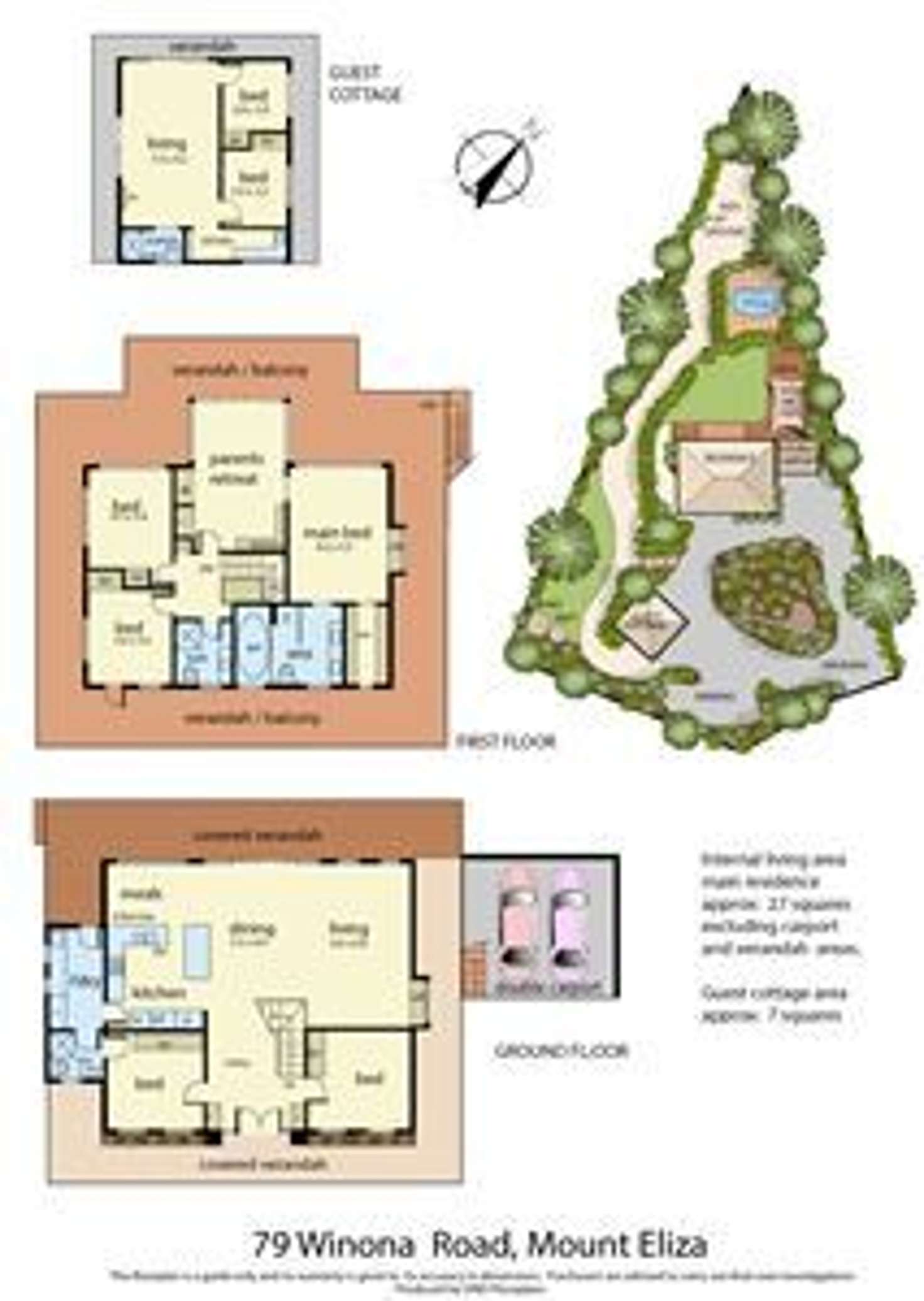 Floorplan of Homely house listing, 79 Winona Road, Mount Eliza VIC 3930