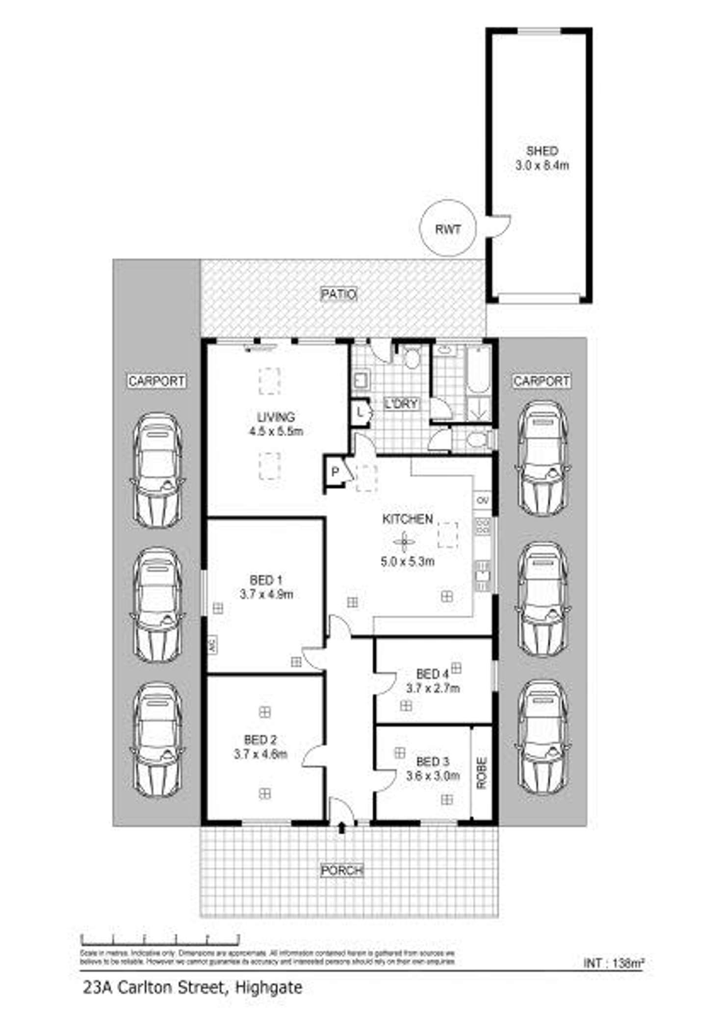 Floorplan of Homely house listing, 23a Carlton Street, Highgate SA 5063