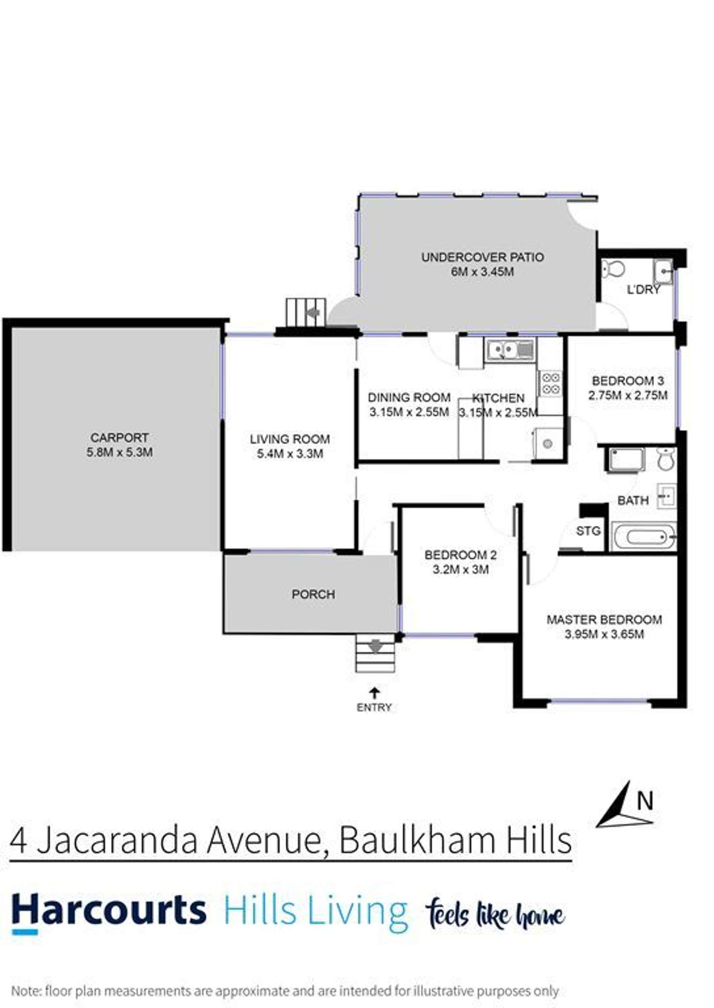 Floorplan of Homely house listing, 4 Jacaranda Ave, Baulkham Hills NSW 2153