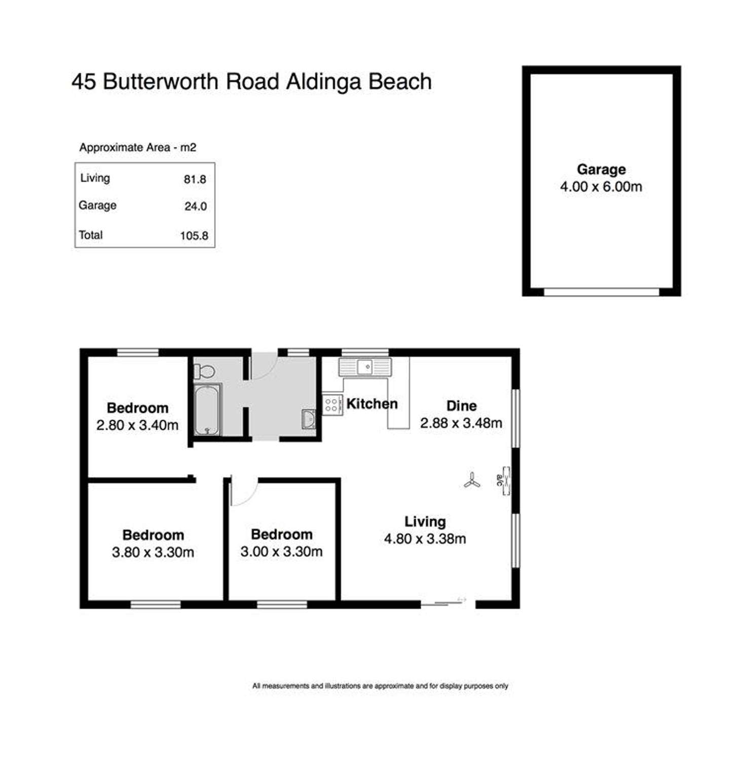Floorplan of Homely house listing, 45 Butterworth Road, Aldinga Beach SA 5173