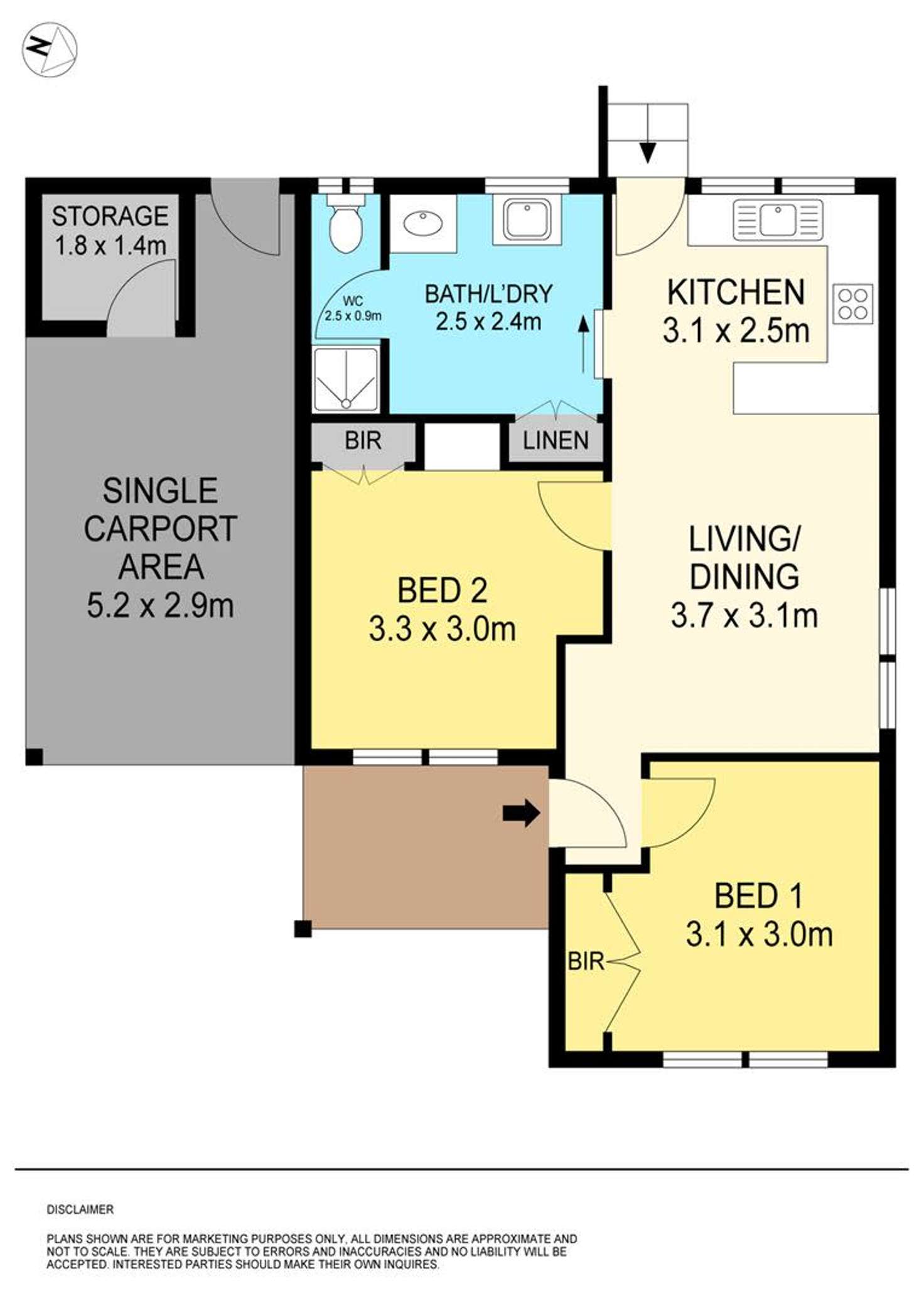 Floorplan of Homely unit listing, 4/243 York Street, Ballarat East VIC 3350