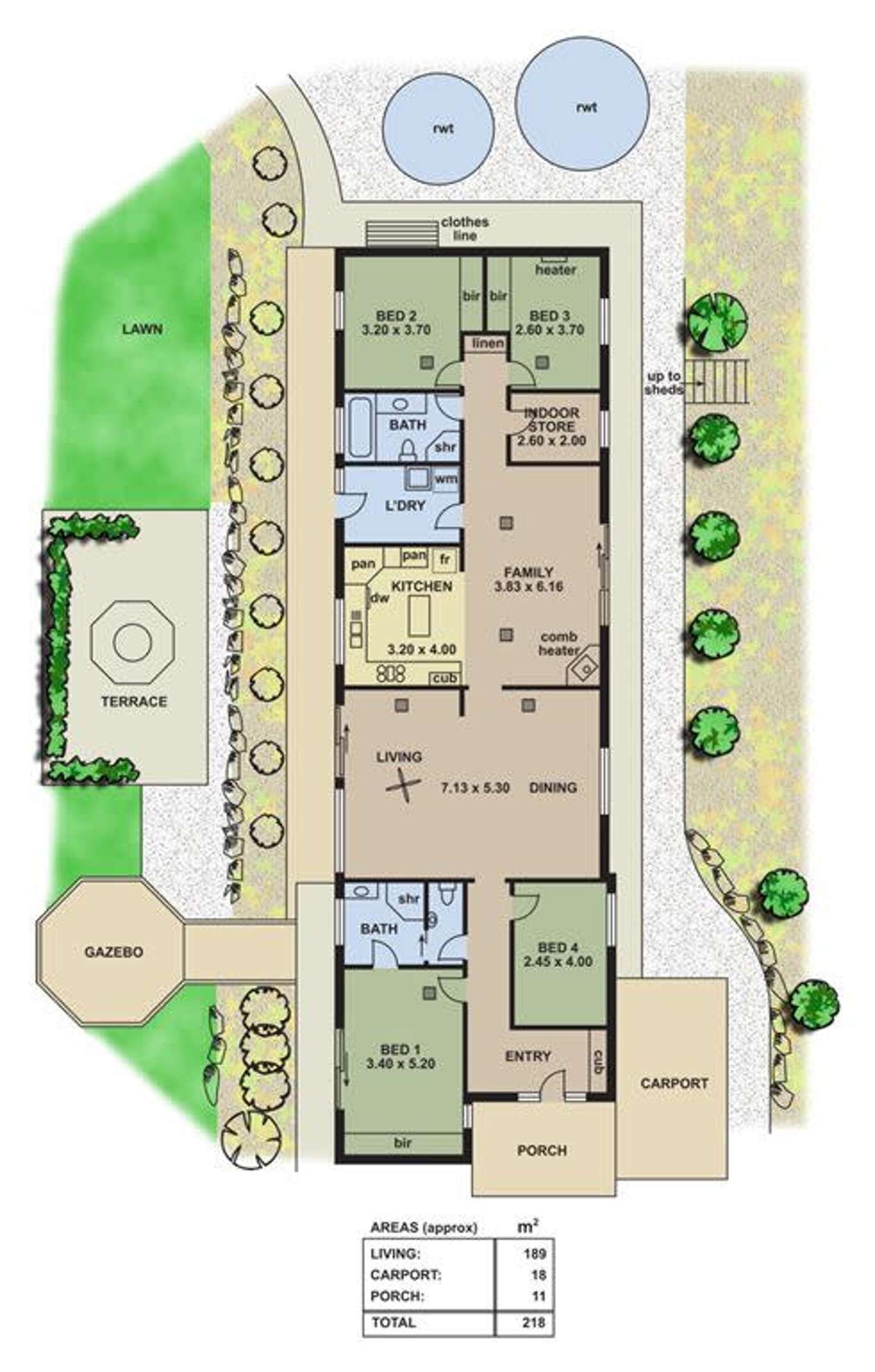 Floorplan of Homely house listing, 87 Oakridge Road, Aberfoyle Park SA 5159