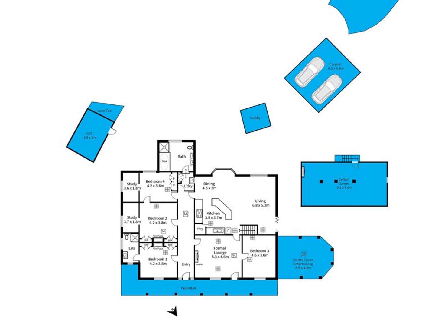 Floorplan of Homely house listing, 12 Radiata Place (enter from Crossing Rd), Aberfoyle Park SA 5159