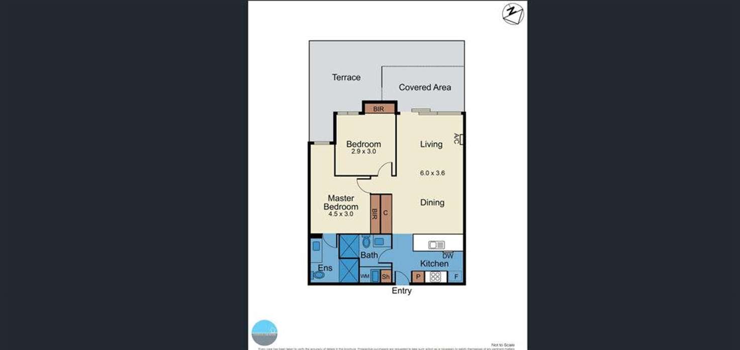 Floorplan of Homely apartment listing, 121/59 Autumn Terrace, Clayton South VIC 3169