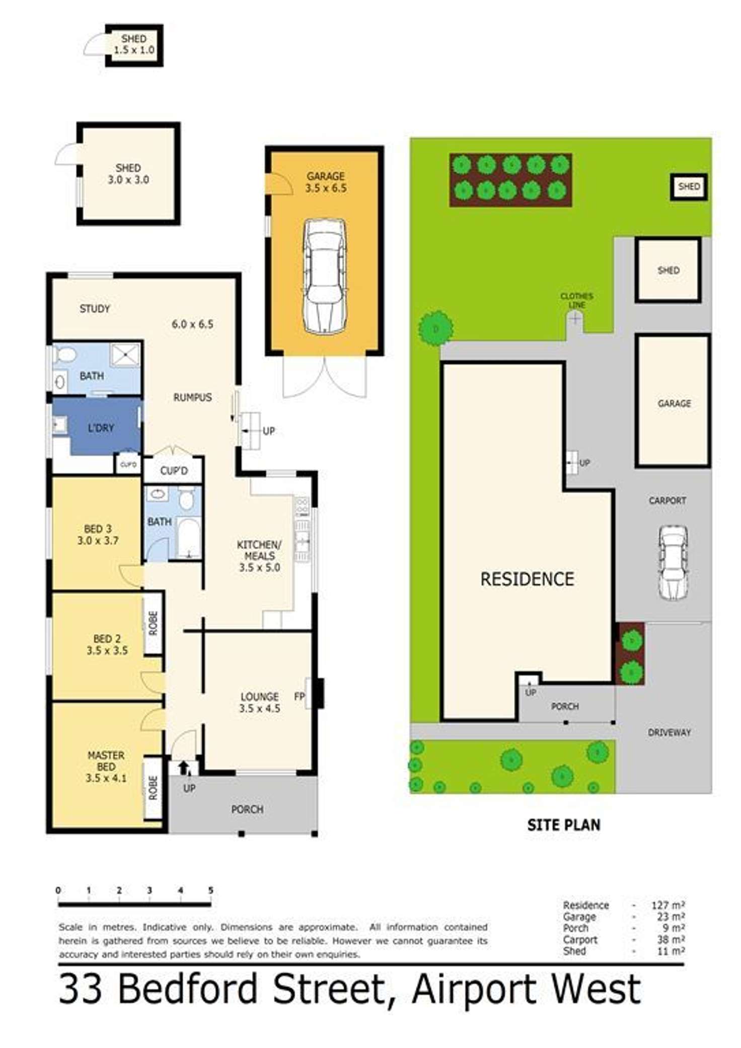Floorplan of Homely house listing, 33 Bedford Street, Airport West VIC 3042