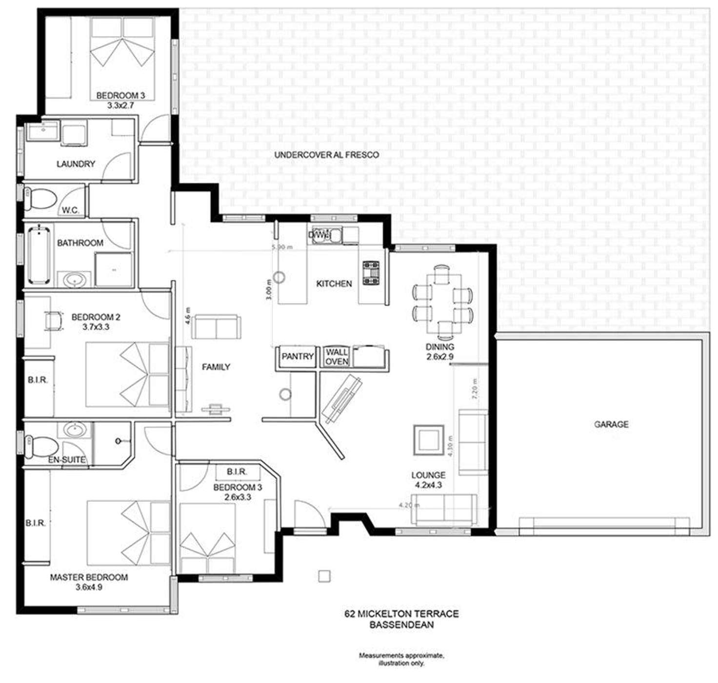 Floorplan of Homely house listing, 62 Mickleton Tce, Bassendean WA 6054