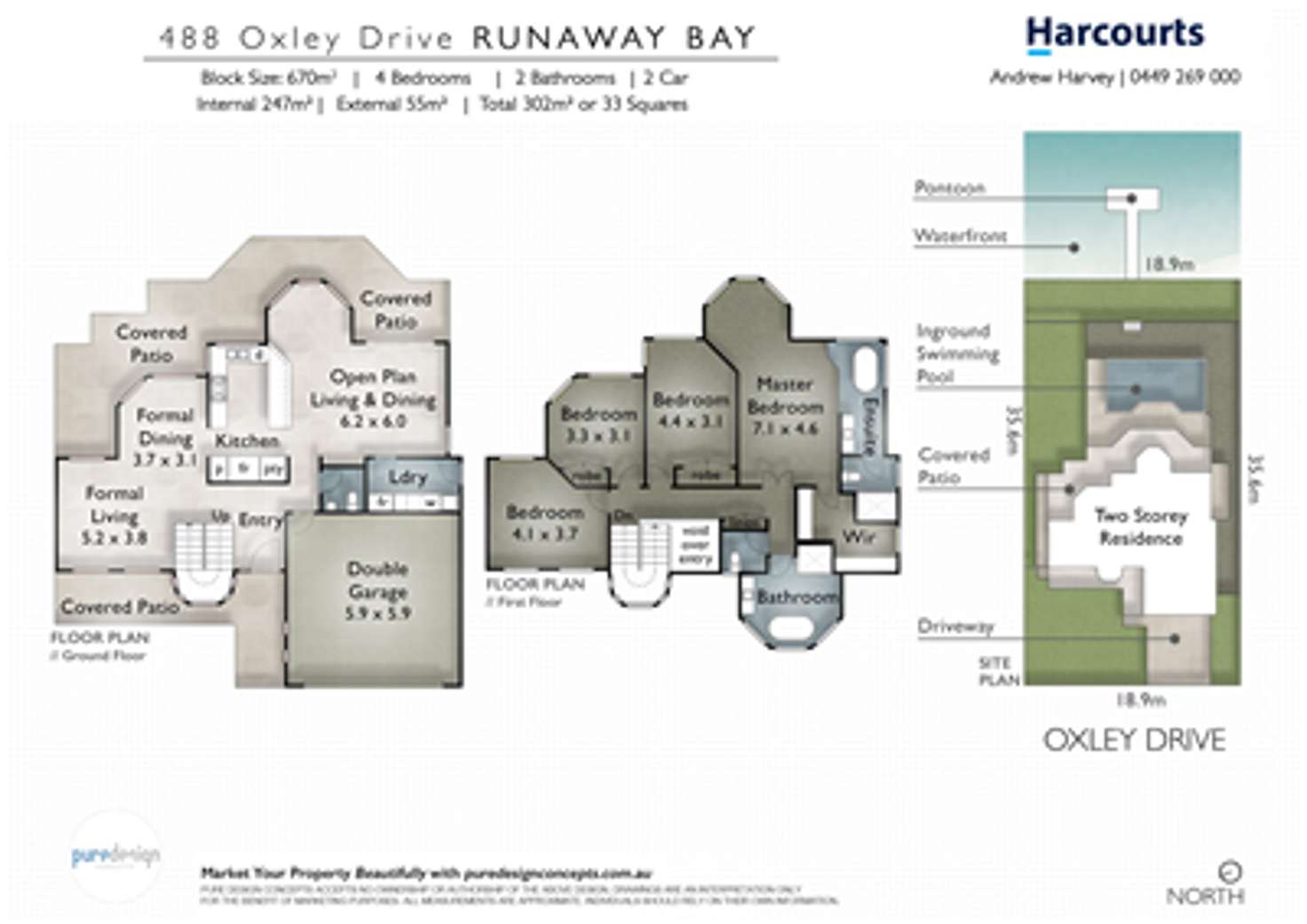 Floorplan of Homely house listing, 488 Oxley Drive, Runaway Bay QLD 4216