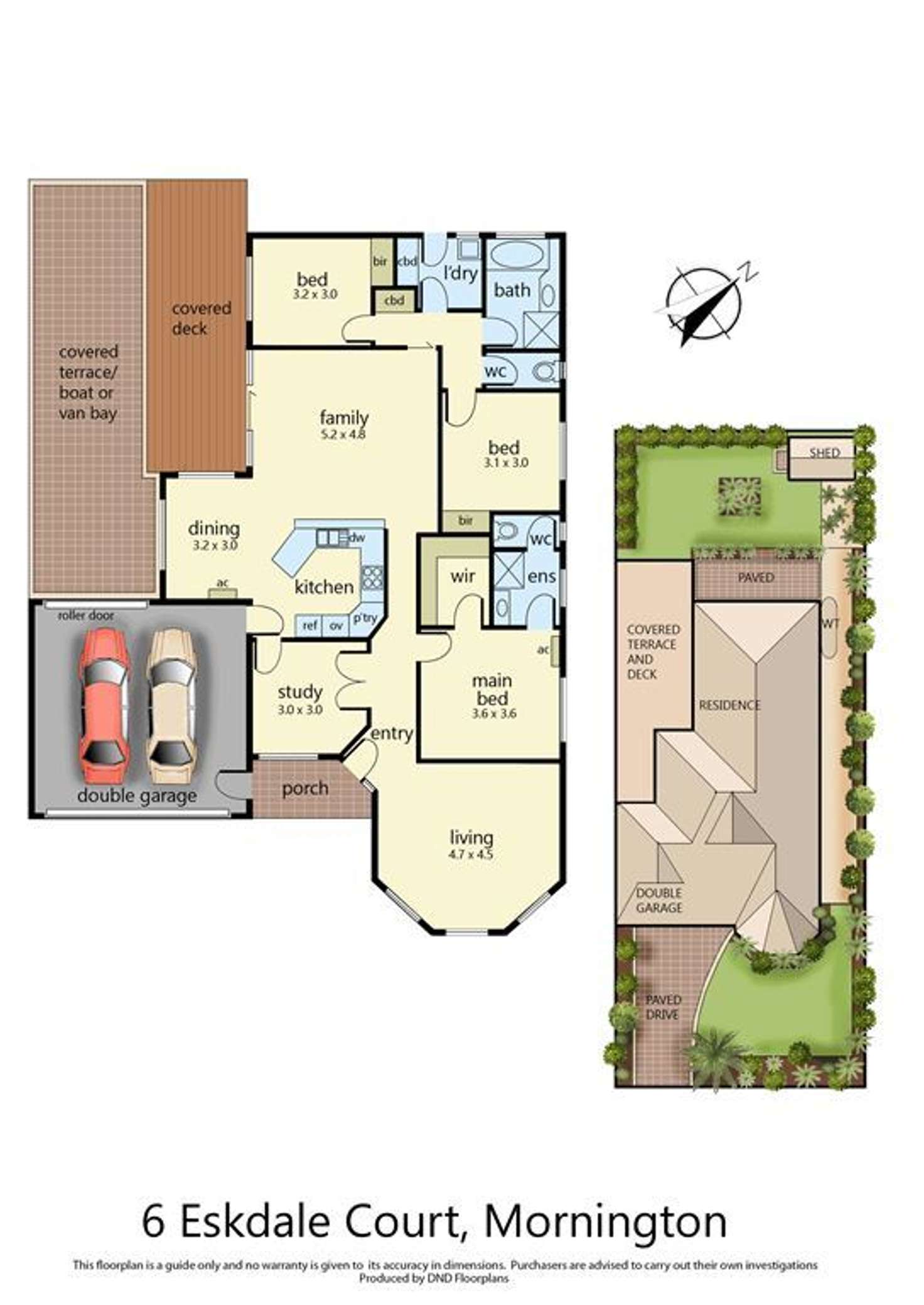 Floorplan of Homely house listing, 6 Eskdale Court, Mornington VIC 3931