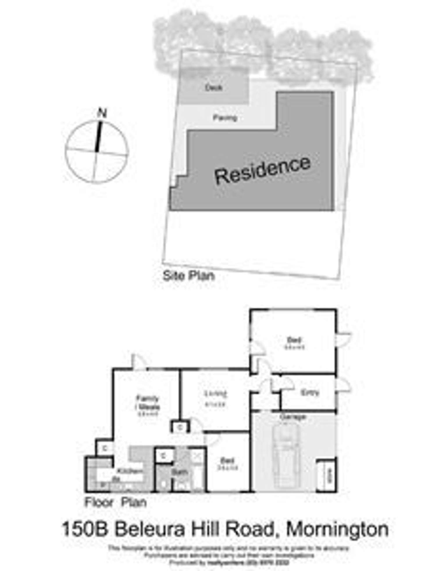 Floorplan of Homely townhouse listing, 150B Barkly Street, Mornington VIC 3931