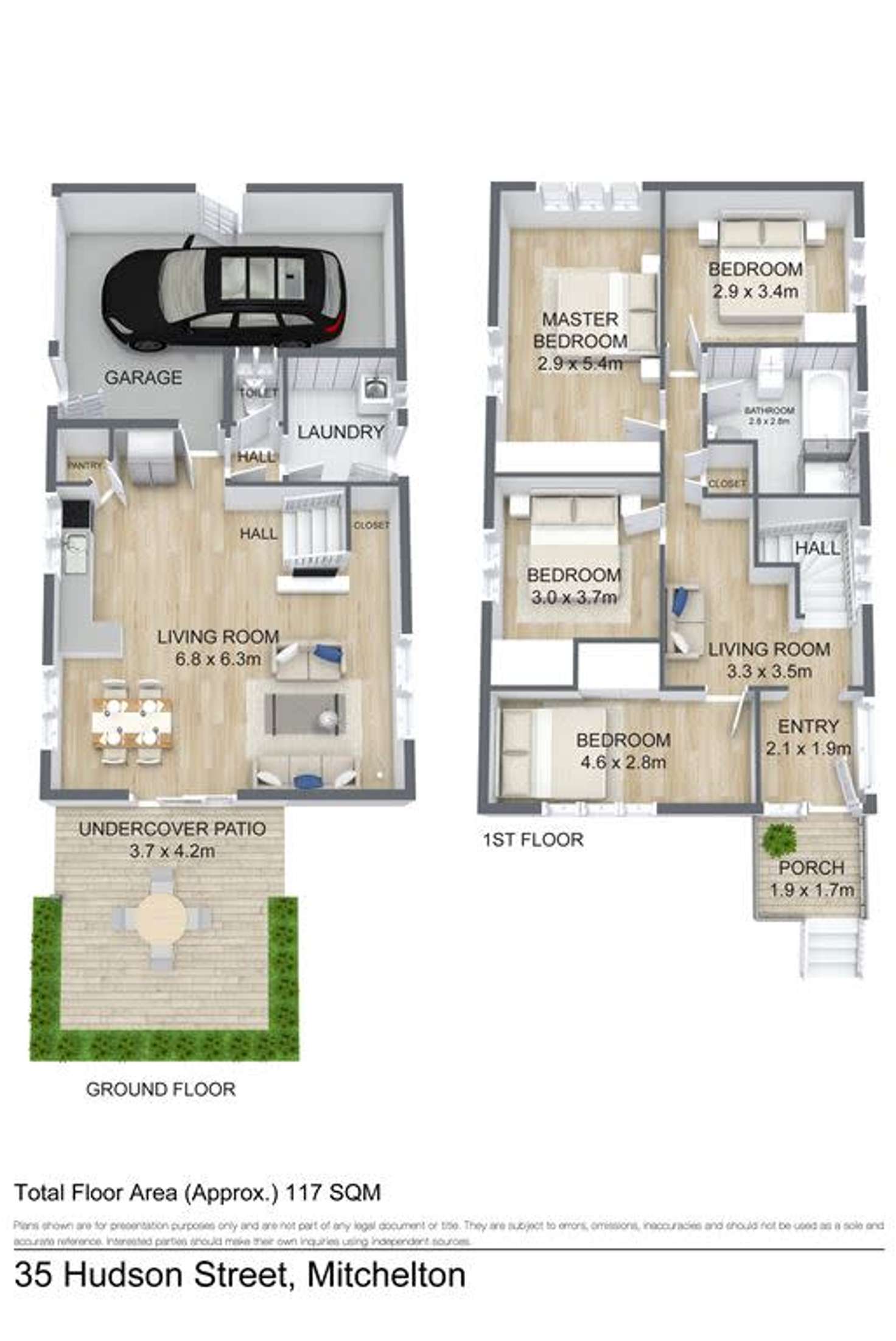 Floorplan of Homely house listing, 35 Hudson Avenue, Mitchelton QLD 4053