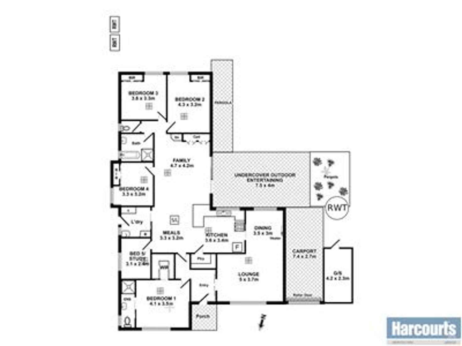 Floorplan of Homely house listing, 22 Alcatraz Street, Aberfoyle Park SA 5159