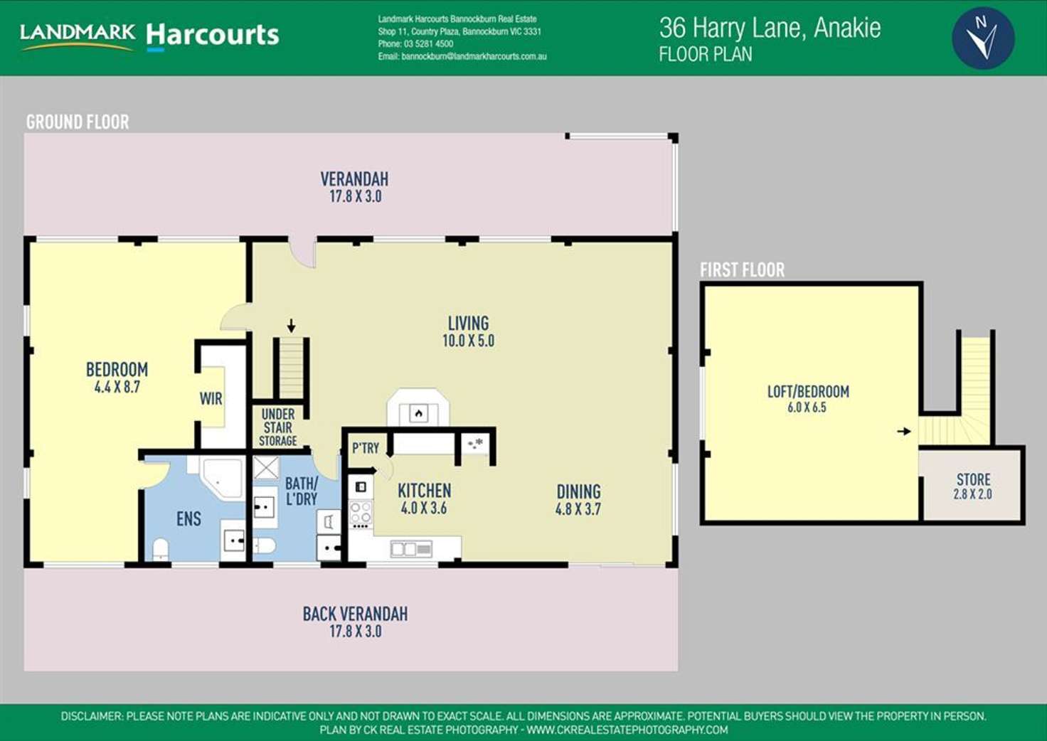Floorplan of Homely house listing, 36 Harry Lane, Anakie VIC 3213