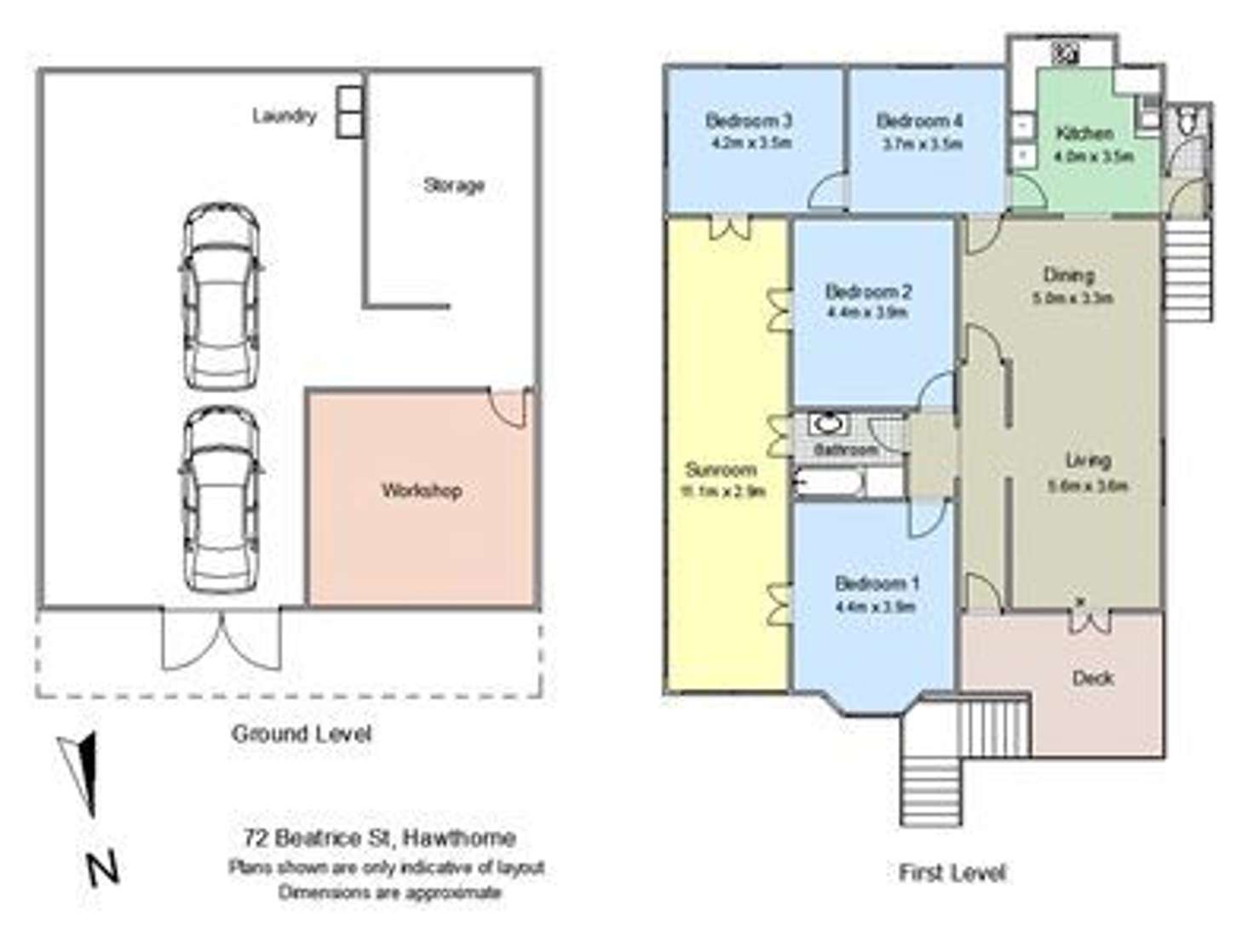 Floorplan of Homely house listing, 72 Beatrice Street, Hawthorne QLD 4171
