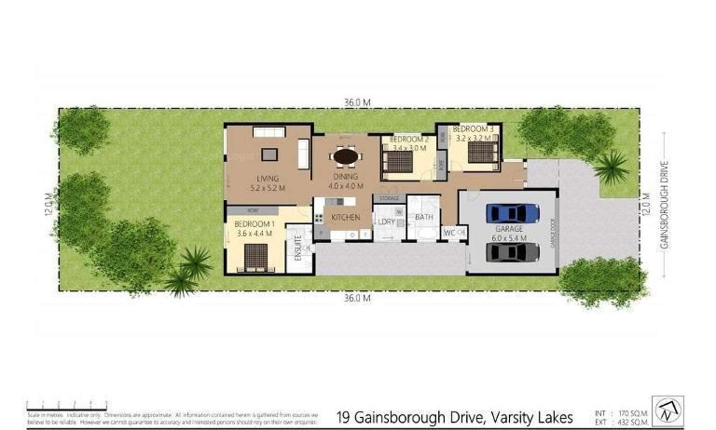 Floorplan of Homely house listing, 19 Gainsborough Drive, Varsity Lakes QLD 4227