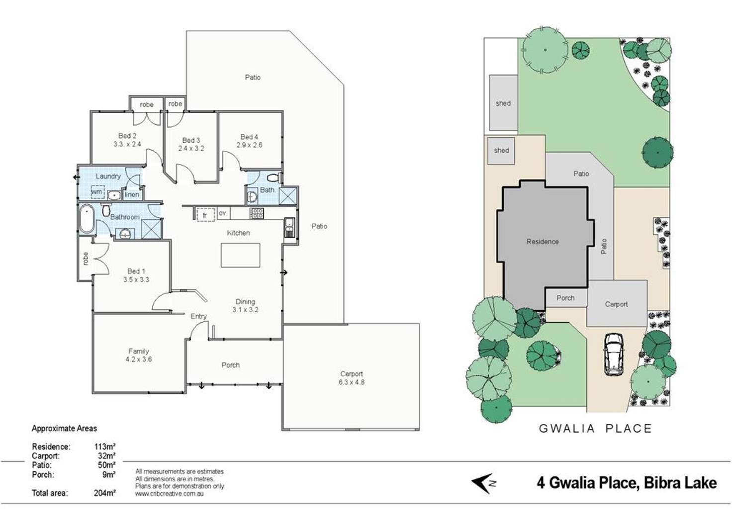 Floorplan of Homely house listing, 4 Gwalia Place, Bibra Lake WA 6163