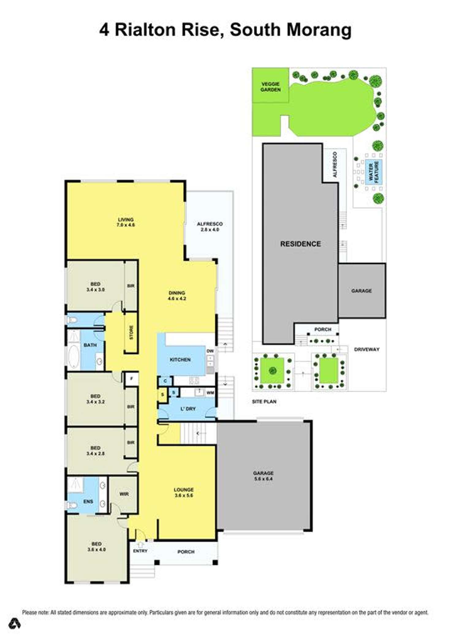 Floorplan of Homely house listing, 4 Rialton Rise, South Morang VIC 3752