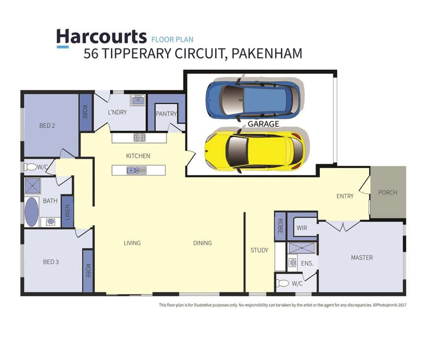 Floorplan of Homely house listing, 56 Tipperary Circuit, Pakenham VIC 3810