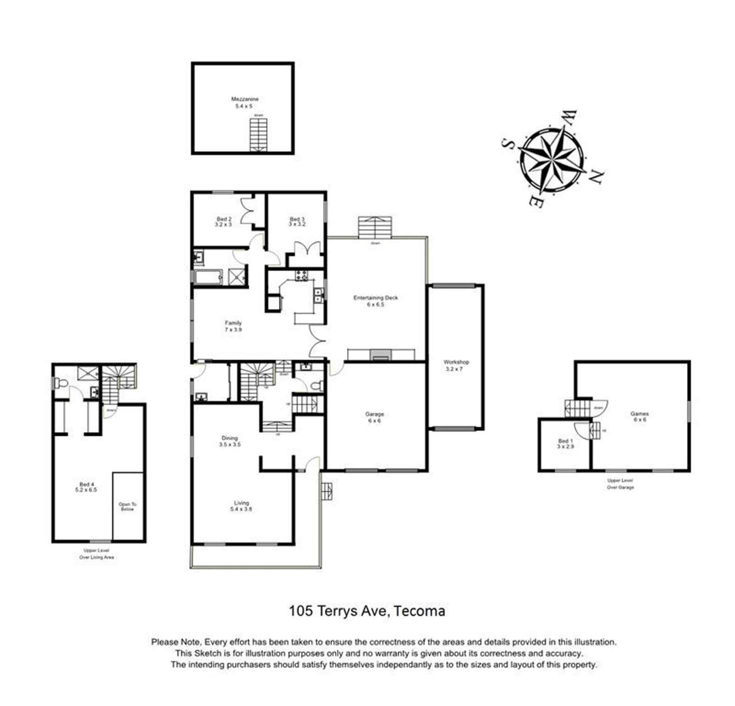 Floorplan of Homely house listing, 105 Terrys Avenue, Tecoma VIC 3160