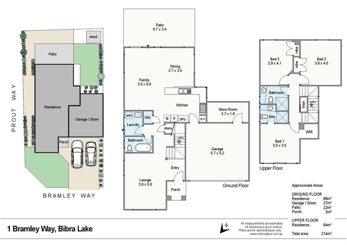 Floorplan of Homely house listing, 1 Bramley Way, Bibra Lake WA 6163