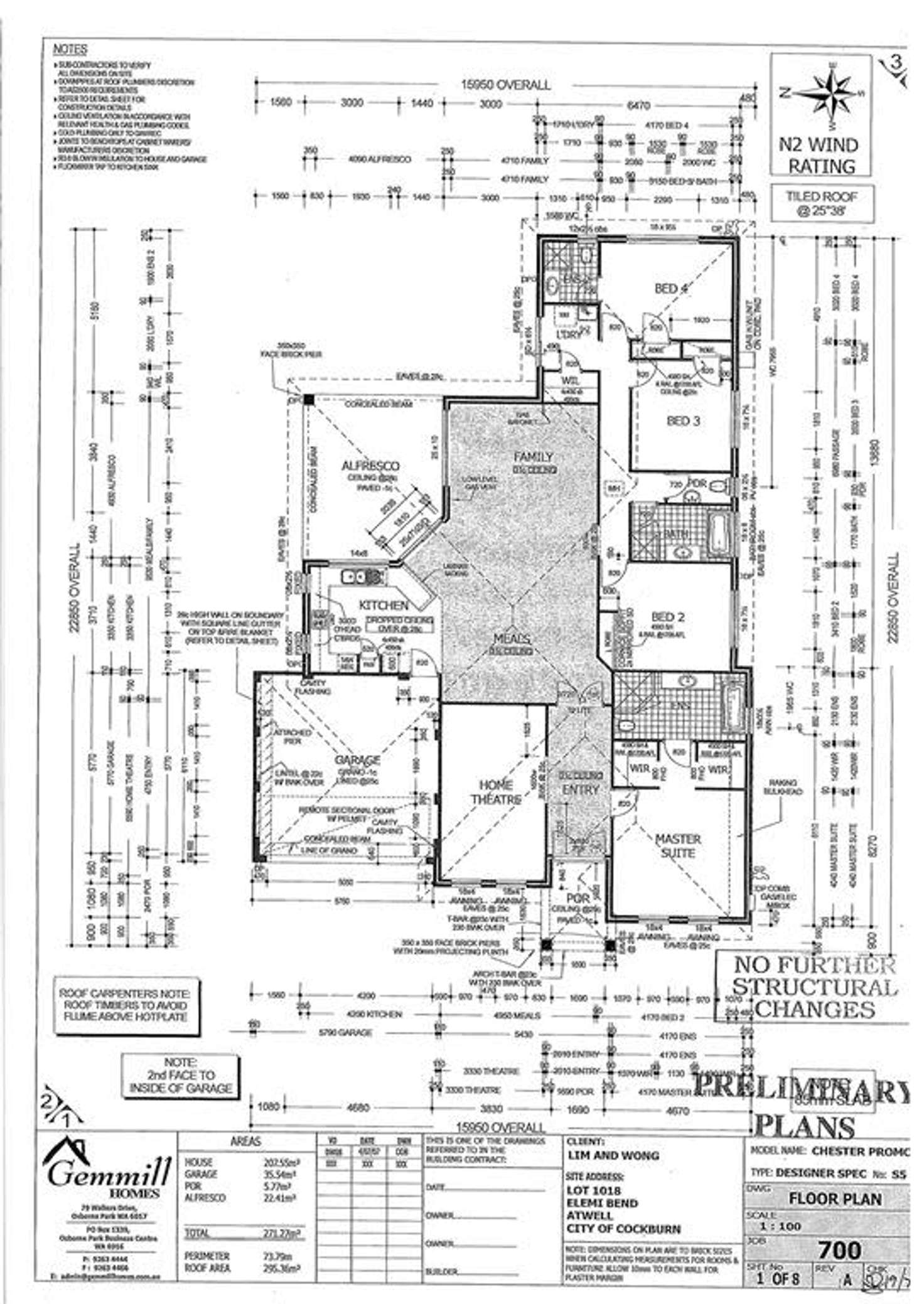 Floorplan of Homely house listing, 19 Elemi Bend, Atwell WA 6164