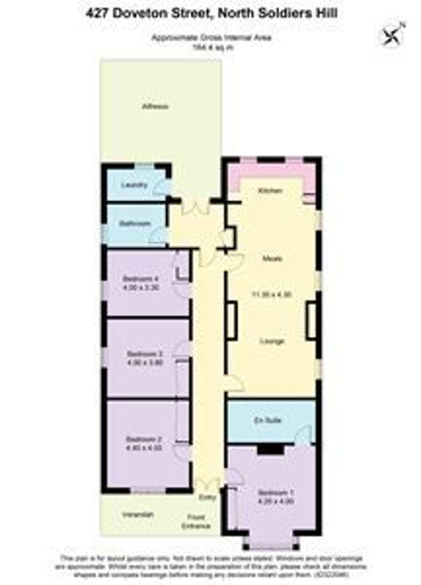 Floorplan of Homely house listing, 427 Doveton Street North, Soldiers Hill VIC 3350