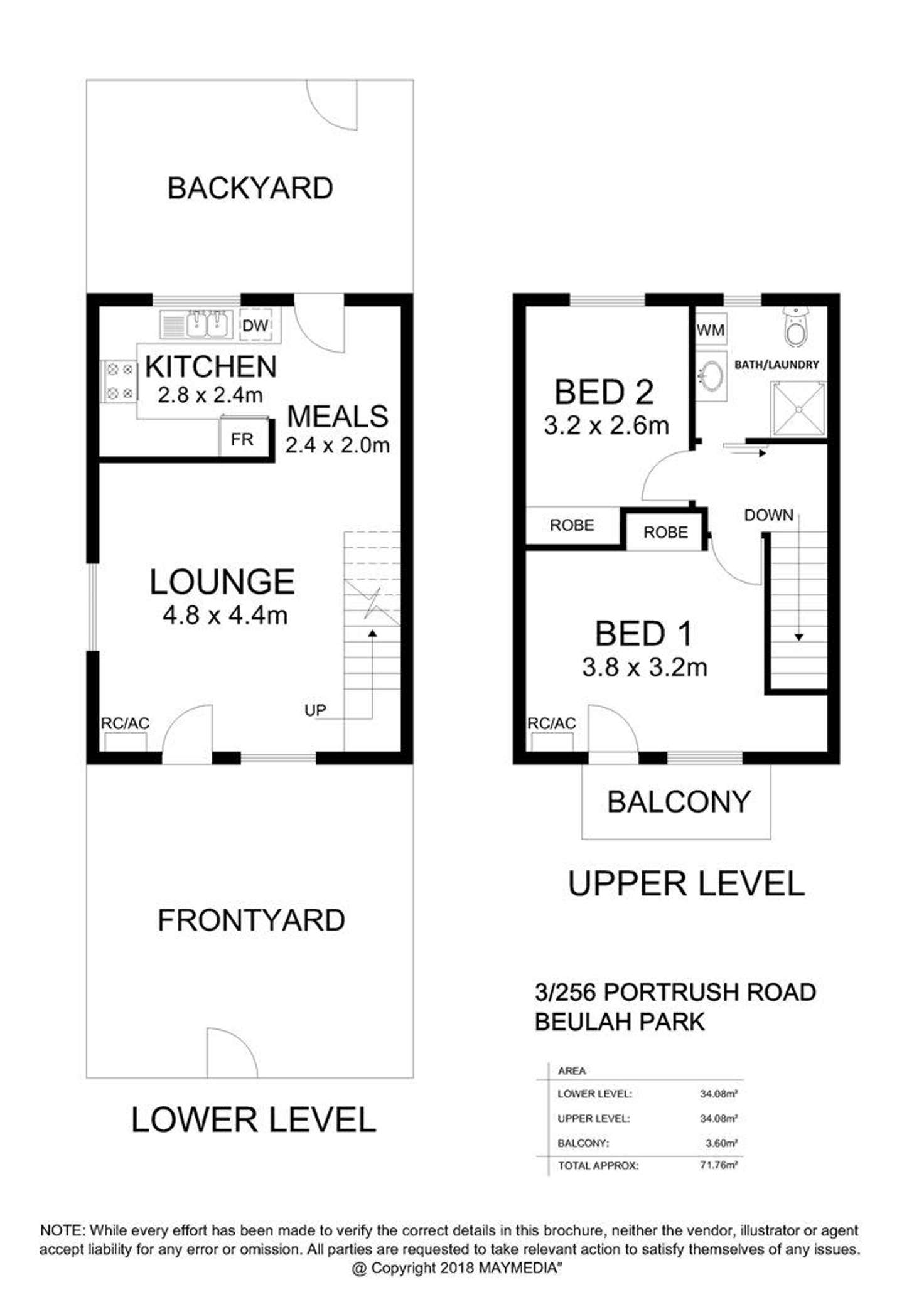 Floorplan of Homely townhouse listing, 3/256 Portrush Road, Beulah Park SA 5067