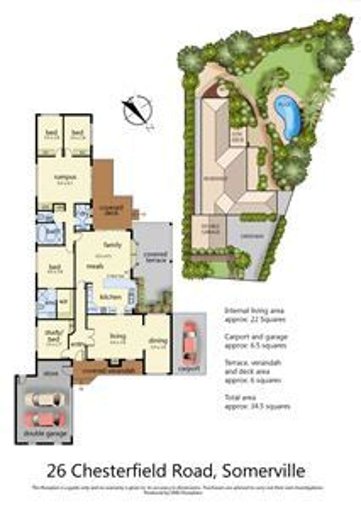 Floorplan of Homely house listing, 26 Chesterfield Road, Somerville VIC 3912