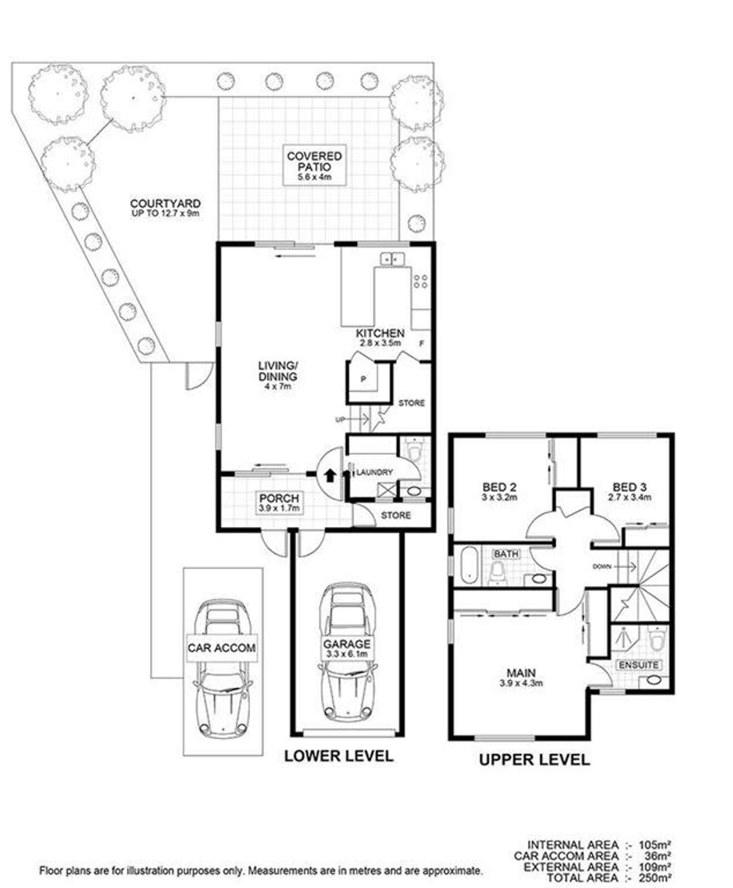 Floorplan of Homely townhouse listing, 45/39 Pitta Place, Carseldine QLD 4034