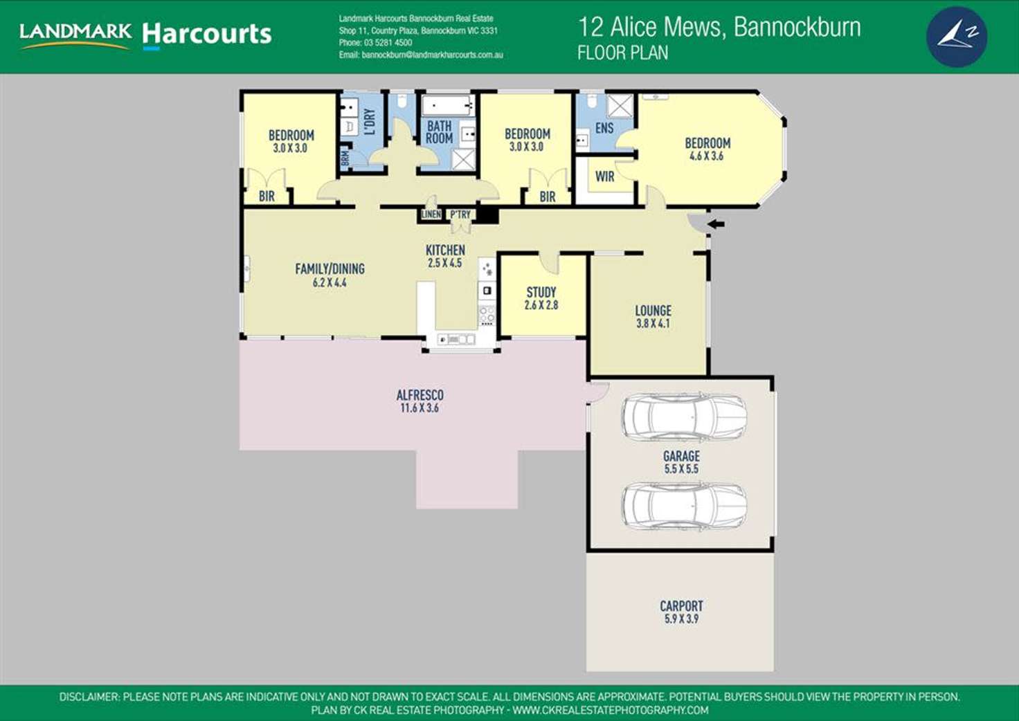 Floorplan of Homely house listing, 12 Alice Mews, Bannockburn VIC 3331