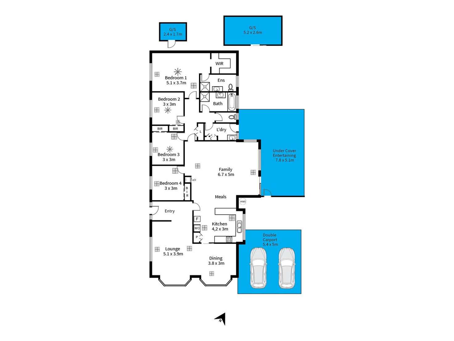 Floorplan of Homely house listing, 2 St Vincent Close, Aberfoyle Park SA 5159