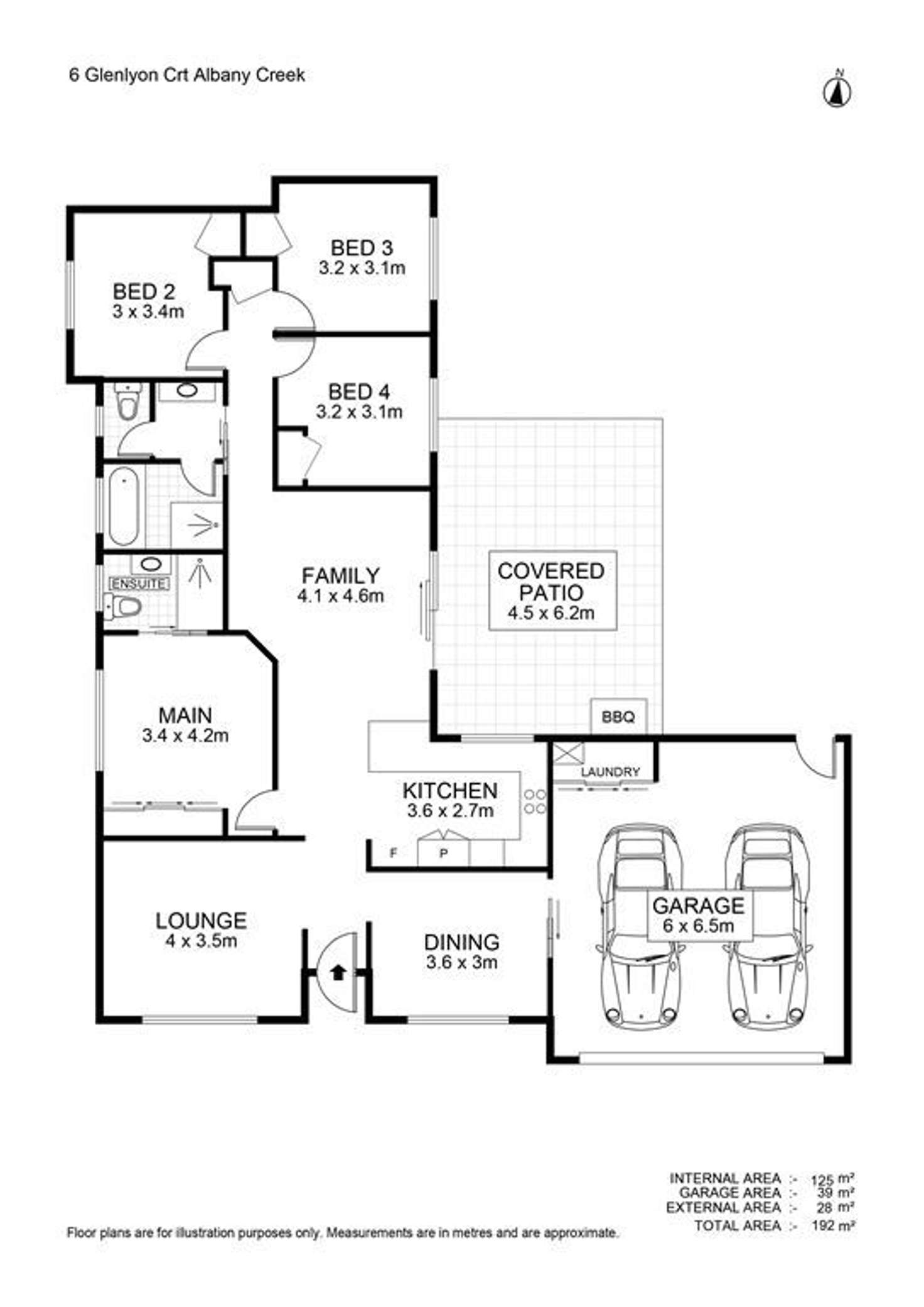 Floorplan of Homely house listing, 6 Glenlyon Court, Albany Creek QLD 4035