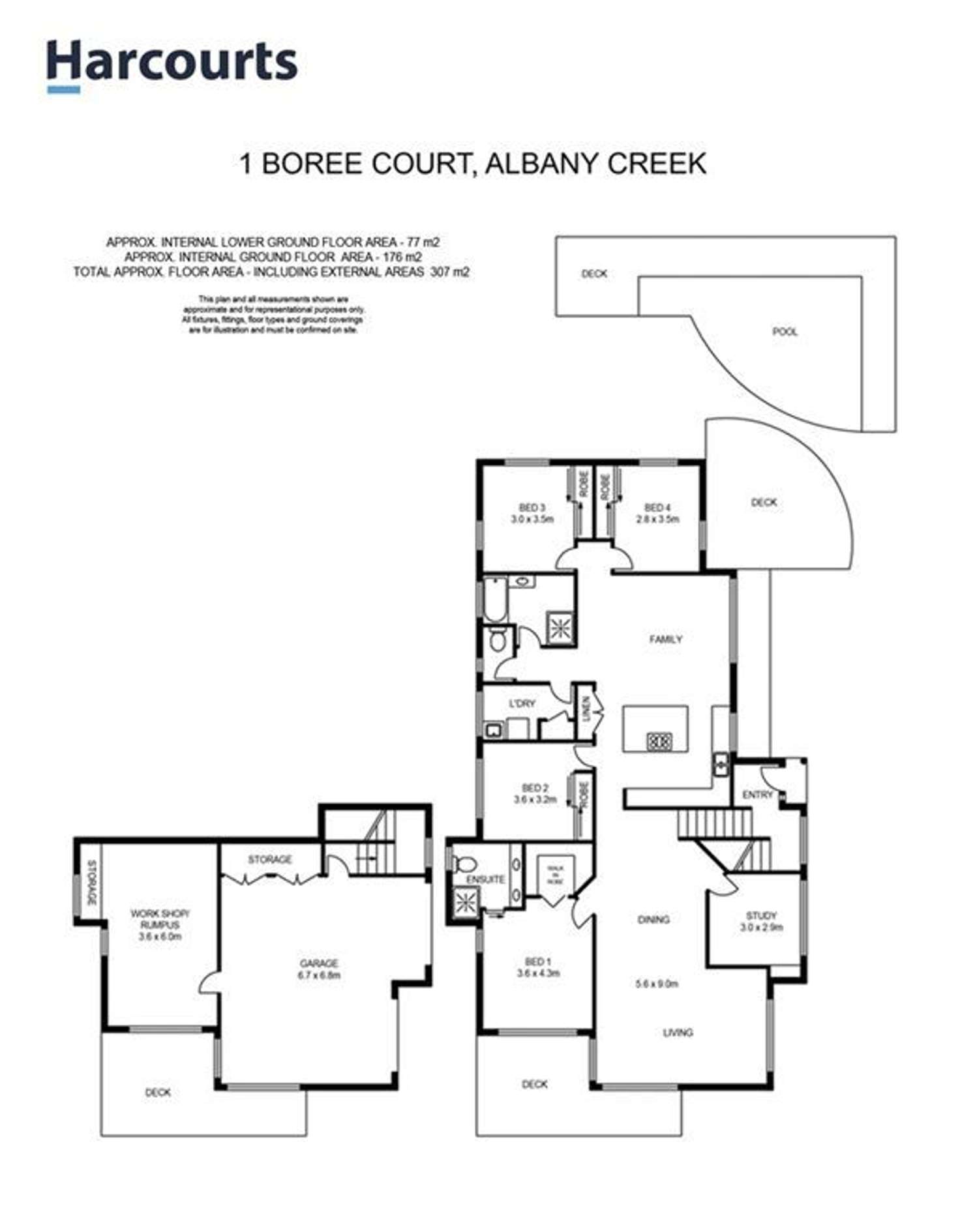 Floorplan of Homely house listing, 1 Boree Court, Albany Creek QLD 4035