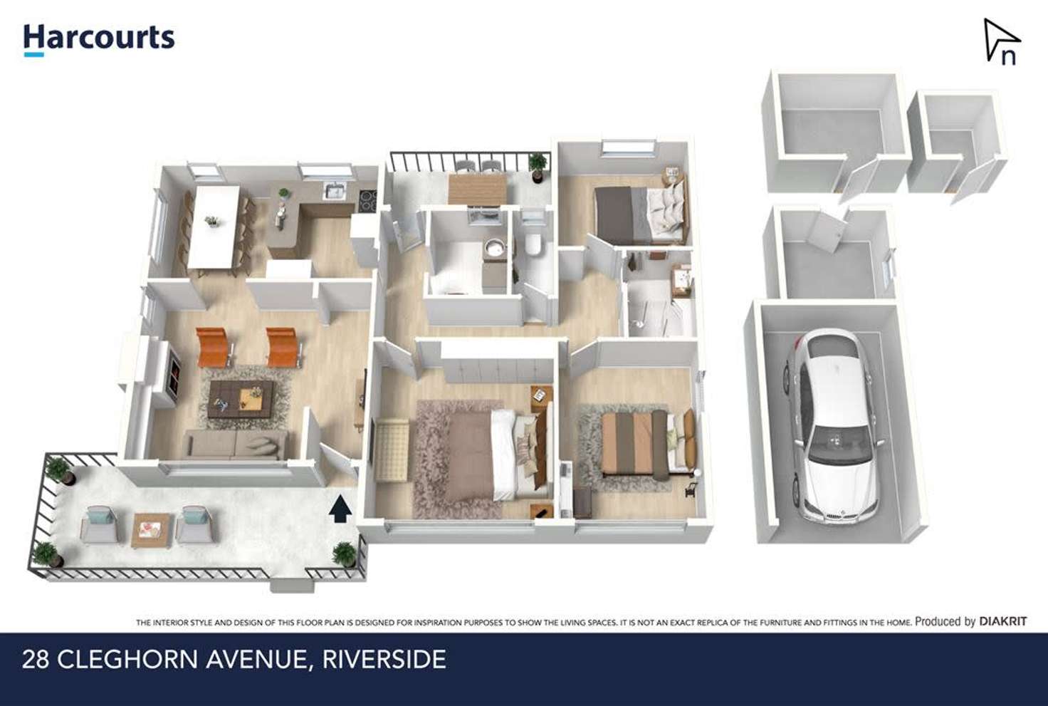 Floorplan of Homely house listing, 28 Cleghorn Avenue, Riverside TAS 7250