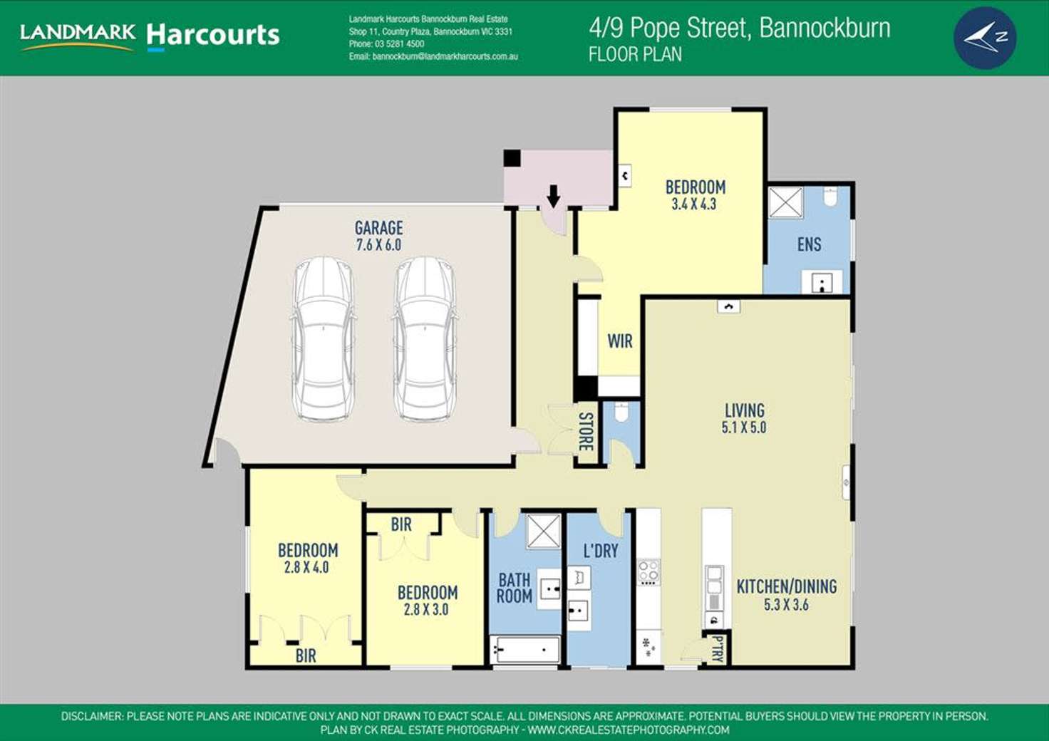 Floorplan of Homely unit listing, 4/9 Pope Street, Bannockburn VIC 3331