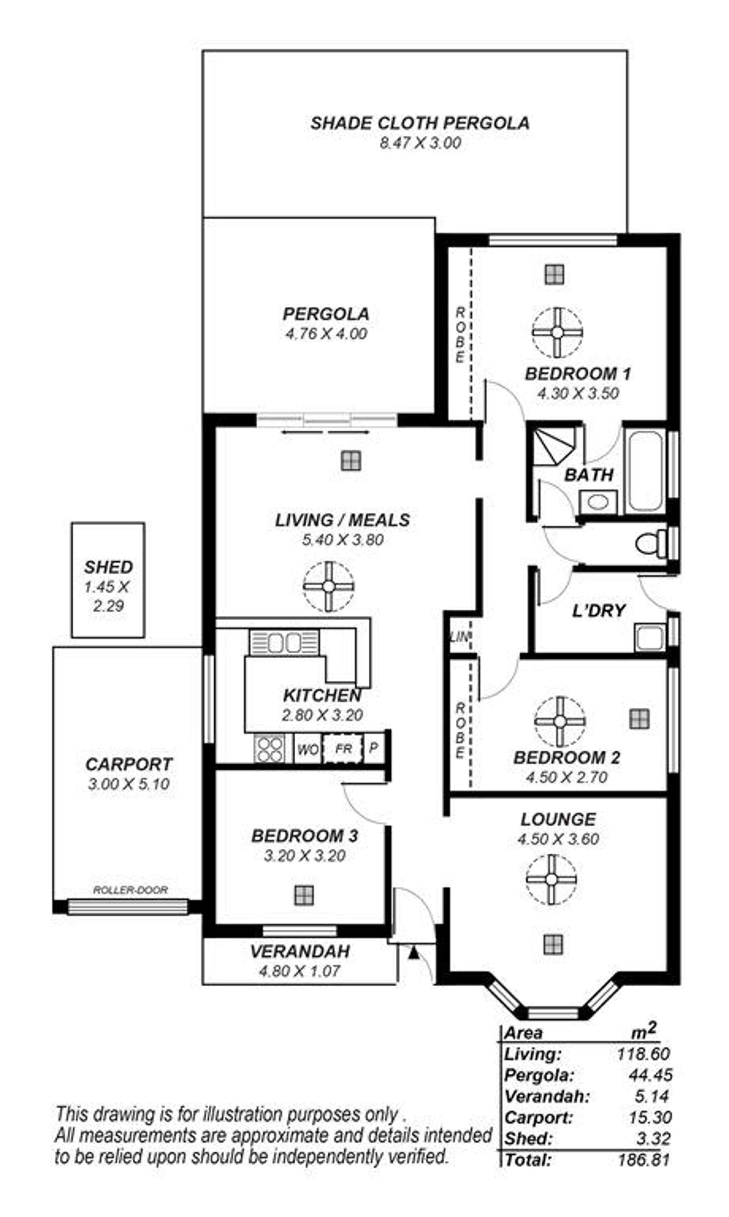 Floorplan of Homely house listing, 6 Alexander Avenue, Cumberland Park SA 5041