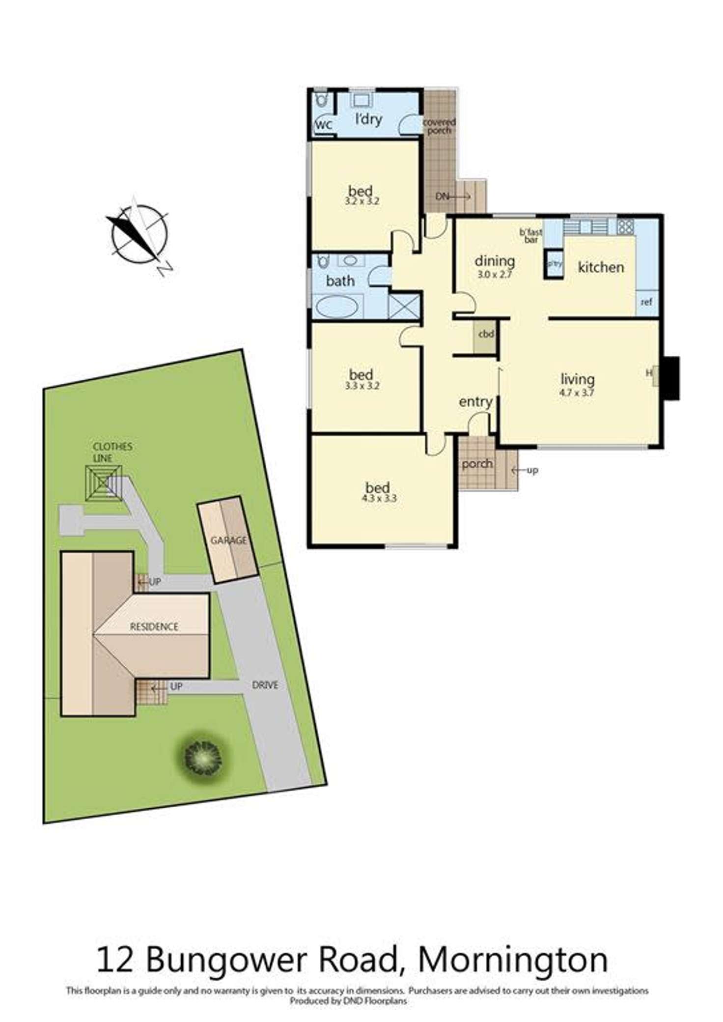 Floorplan of Homely house listing, 12 Bungower Road, Mornington VIC 3931